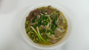 Vietnamese Beef Noodle Soup with Sliced Beef